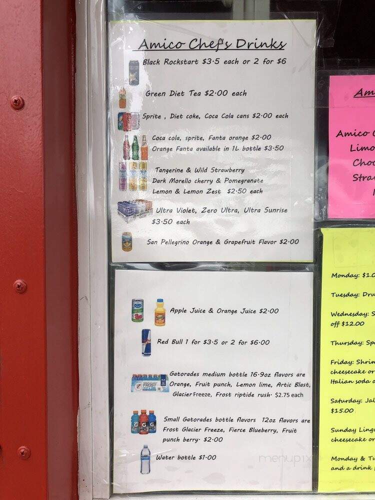 Amico Chef - Portland, OR menu_pic