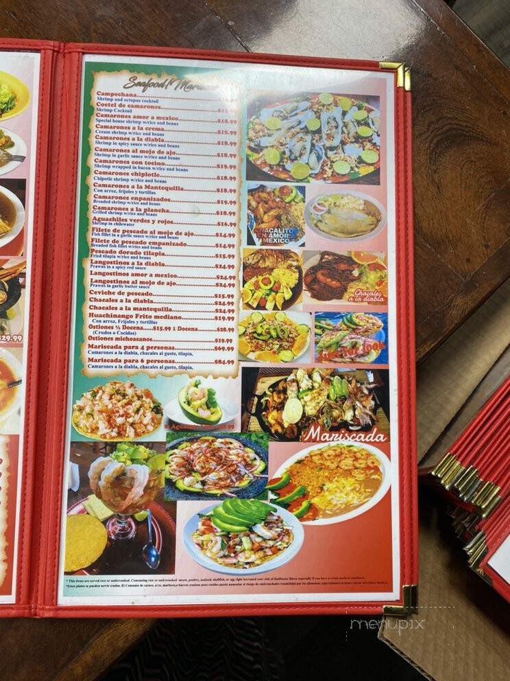 Amor A Mexico Restaurant - Pasco, WA menu_pic