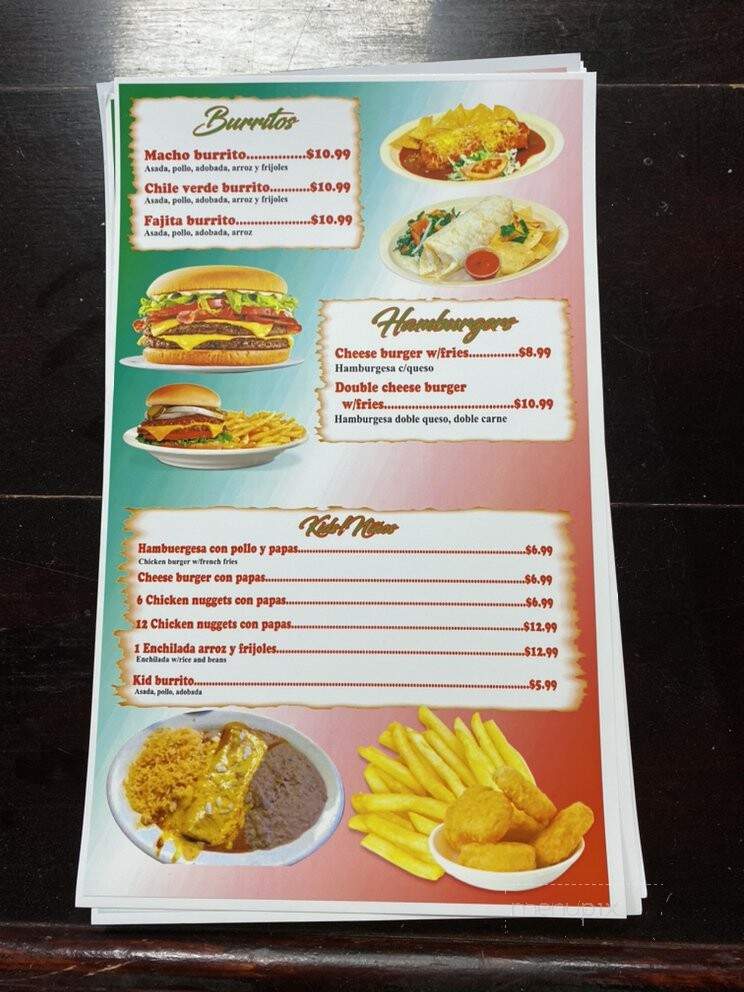 Amor A Mexico Restaurant - Pasco, WA menu_pic