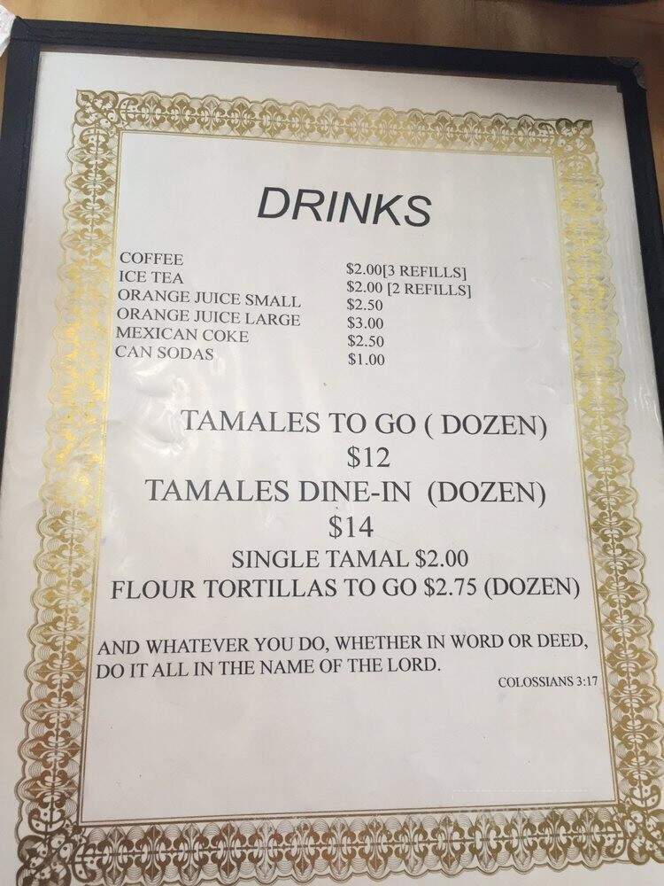Amy's Place - Fort Worth, TX menu_pic