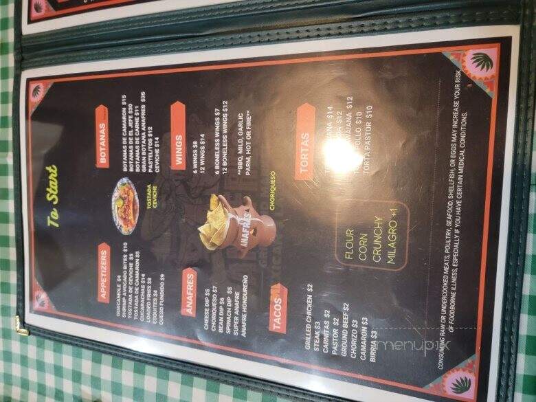 Anafres Grill and Market - Knoxville, TN menu_pic