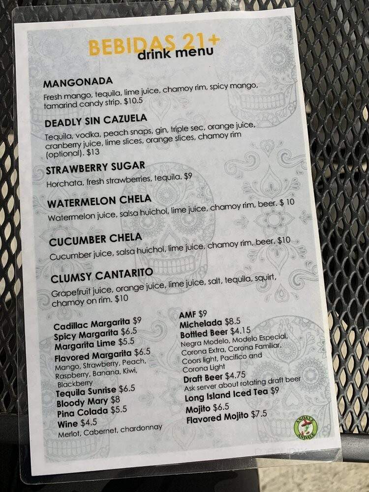 Andale Andale PDX - Portland, OR menu_pic