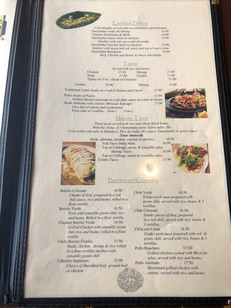 Aejo Bistro Bar - Gunnison, CO menu_pic
