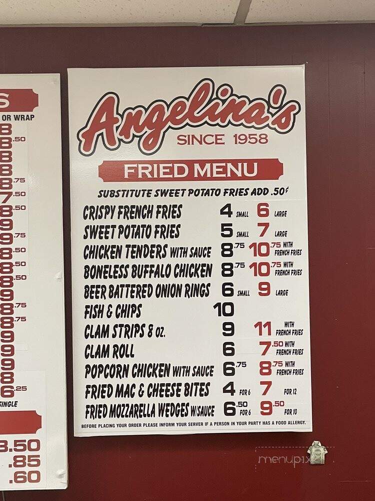 Angelina's Submarine Shop - Pittsfield, MA menu_pic