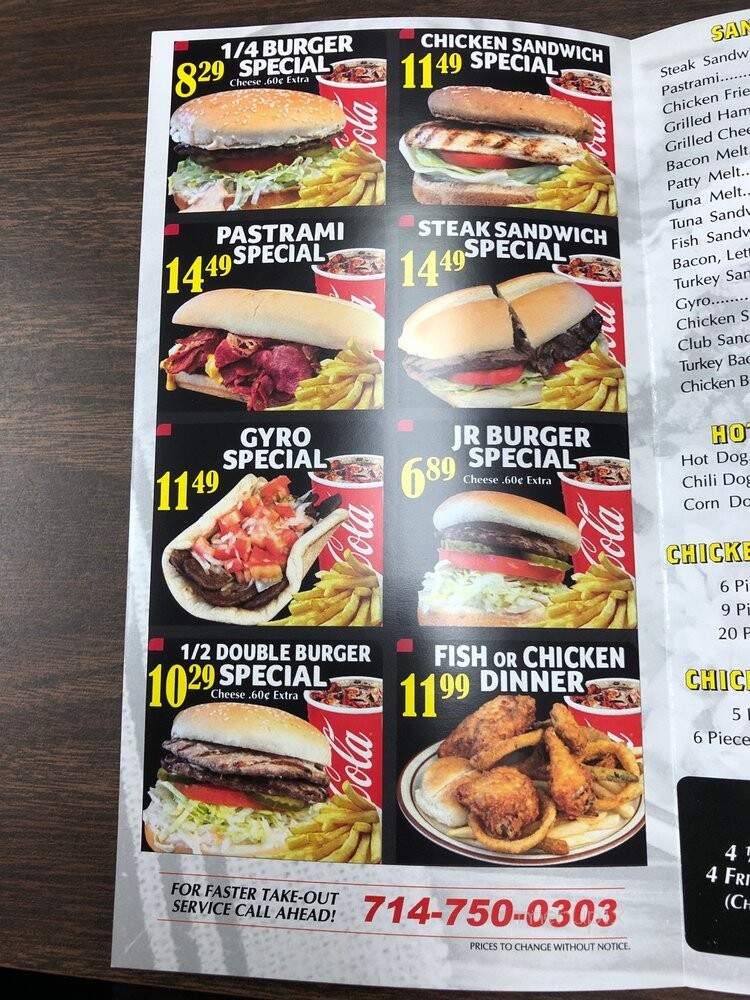 Angelos 2 - Garden Grove, CA menu_pic
