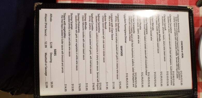 Angelo's Italian Restaurant - Hope, AR menu_pic