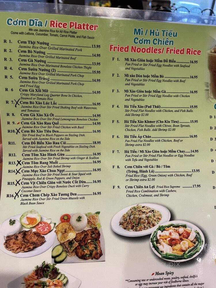 An Loi Happy Bowl - Buckingham Township, PA menu_pic
