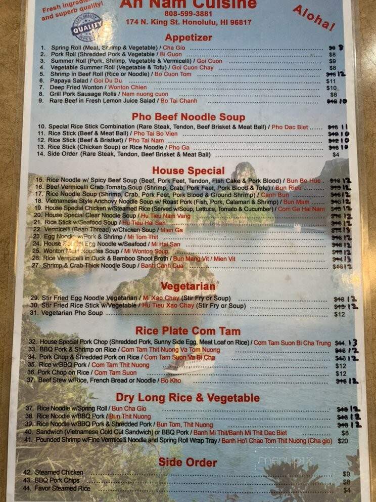 An Nam Cuisine - Honolulu, HI