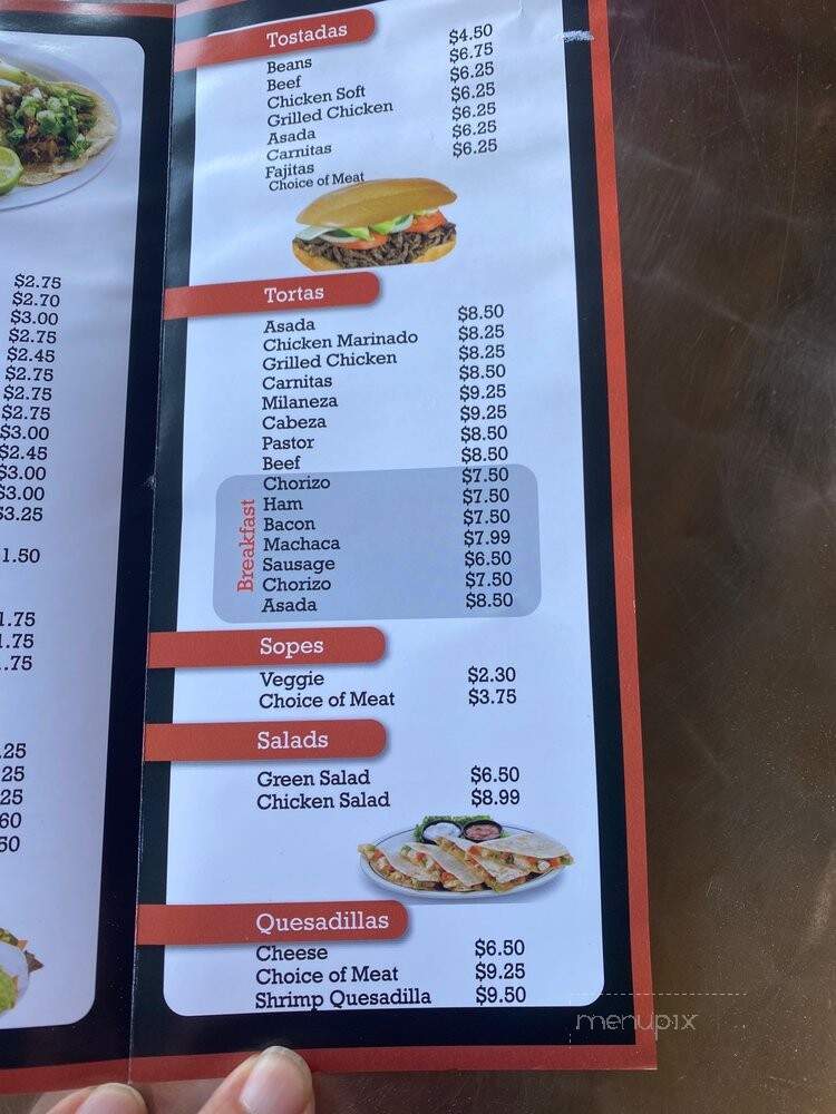 Anna's Taqueria - San Dimas, CA menu_pic