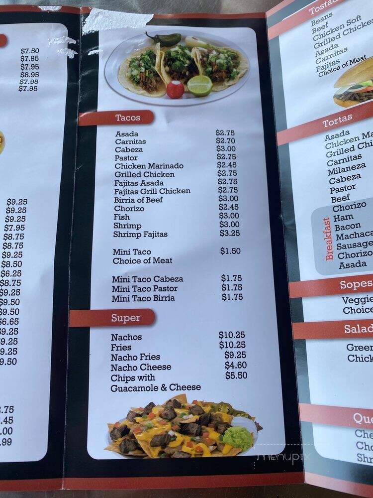 Anna's Taqueria - San Dimas, CA menu_pic