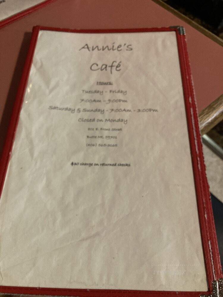 Annies cafe - Butte, MT