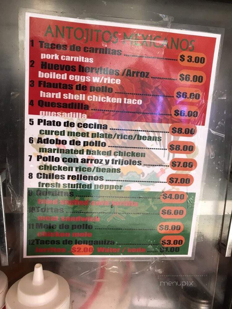 Antojito Mexicano - New York, NY menu_pic