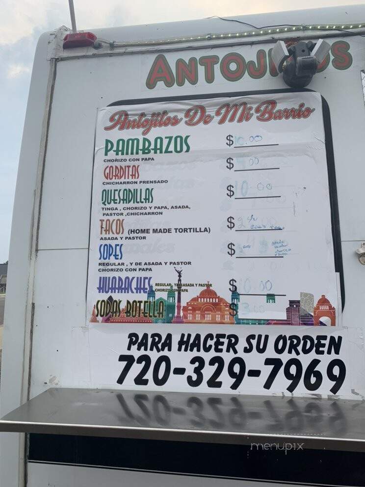 Antojitos De Mi Barrio - Denver, CO menu_pic