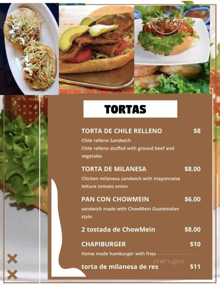 Antojitos Guatemaltecos - El Cerrito, CA menu_pic