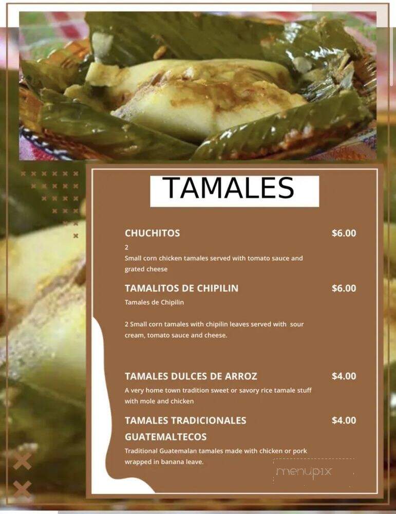 Antojitos Guatemaltecos - El Cerrito, CA menu_pic