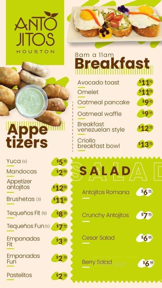 Antojitos Houston - Katy, TX menu_pic