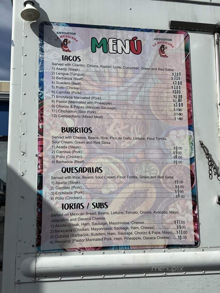 Antojitos La Mexicana - Annapolis, MD menu_pic