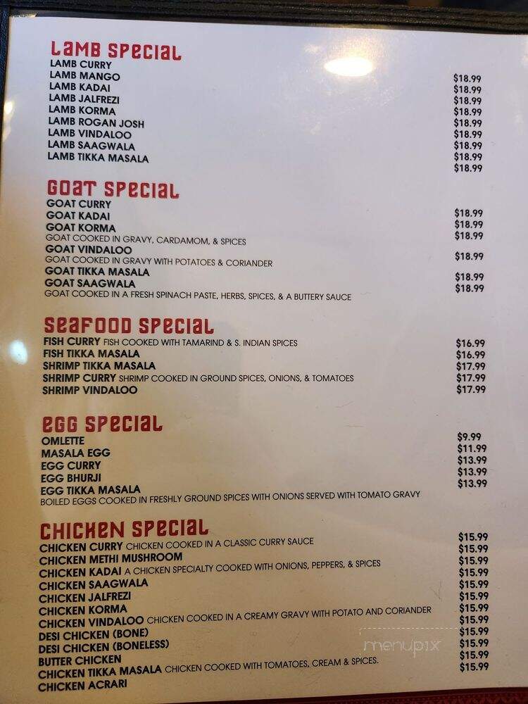 Apna Kitchen - Chattanooga, TN menu_pic