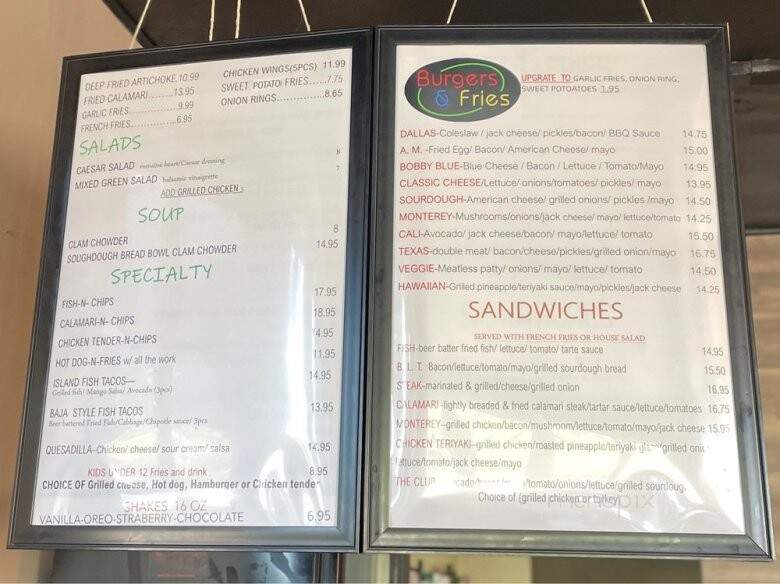 Archie's Eatery - Pacific Grove, CA menu_pic