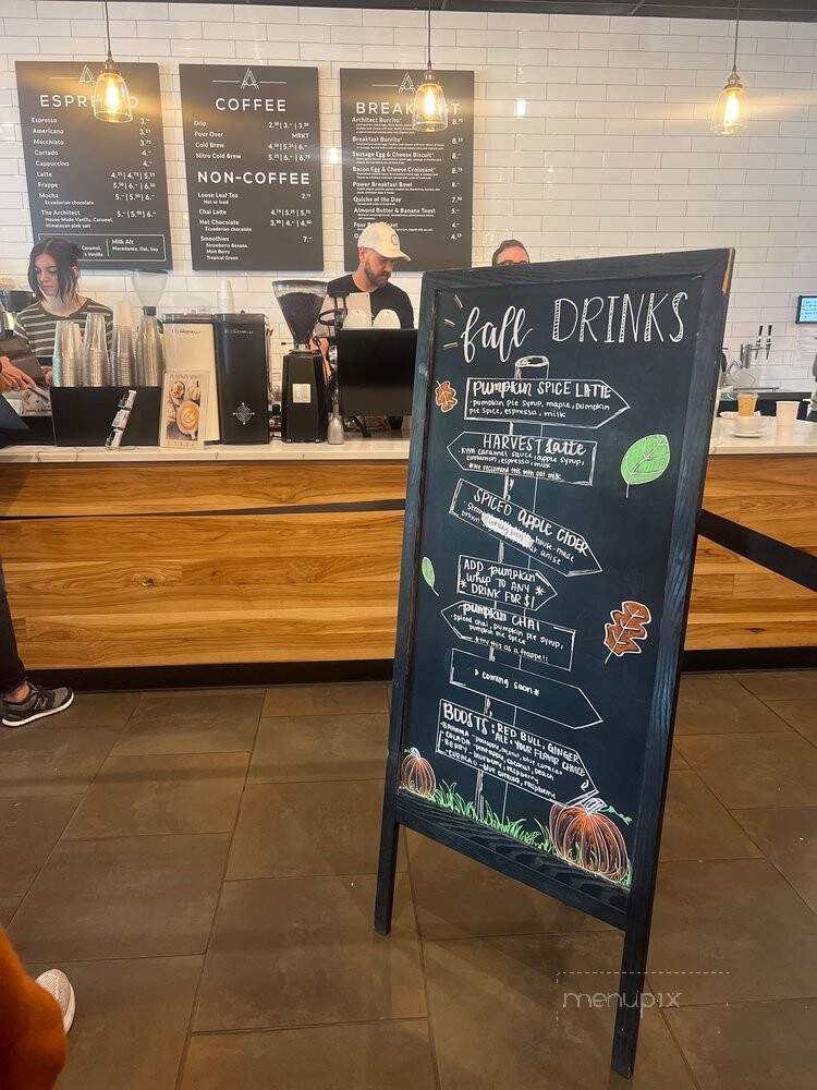 Architect Coffee - Springfield, MO menu_pic