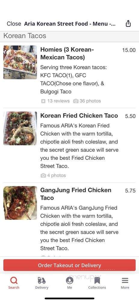 Aria Korean Street Food - San Jose, CA
