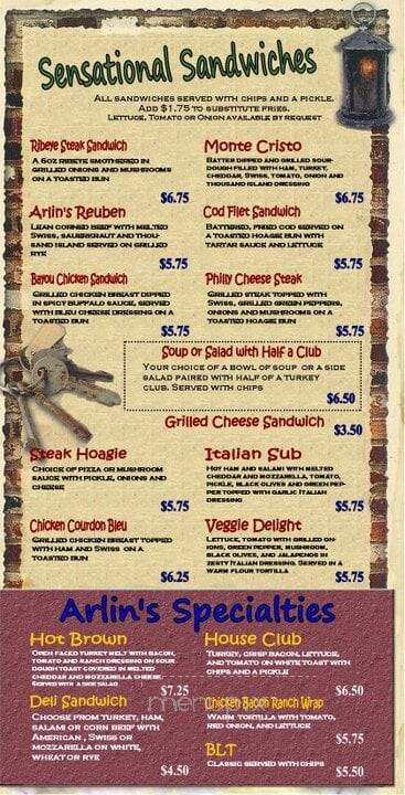 Arlin's Restaurant and Beer Garden - Cincinnati, OH menu_pic