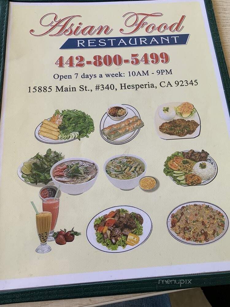 Asian Food Restaurant - Hesperia, CA