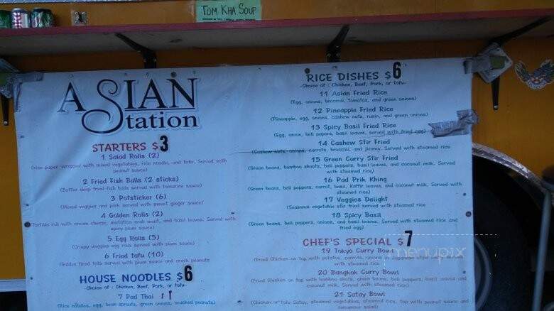 Asian Station Cafe - Portland, OR menu_pic
