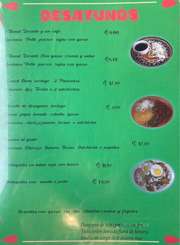 La Mexicanita - Klamath Falls, OR menu_pic