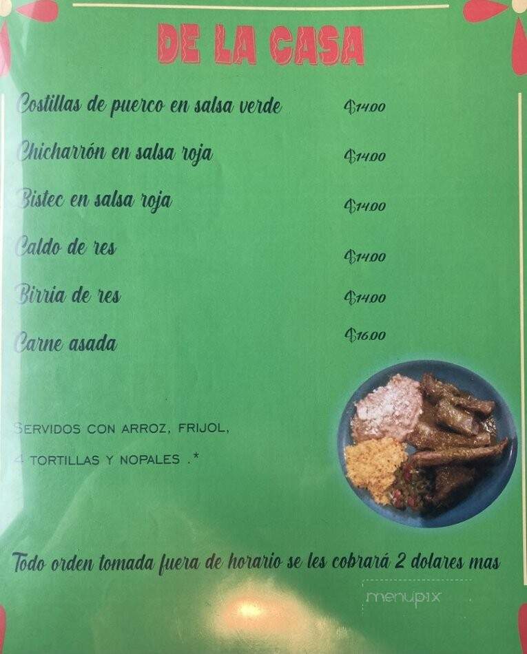 La Mexicanita - Klamath Falls, OR menu_pic