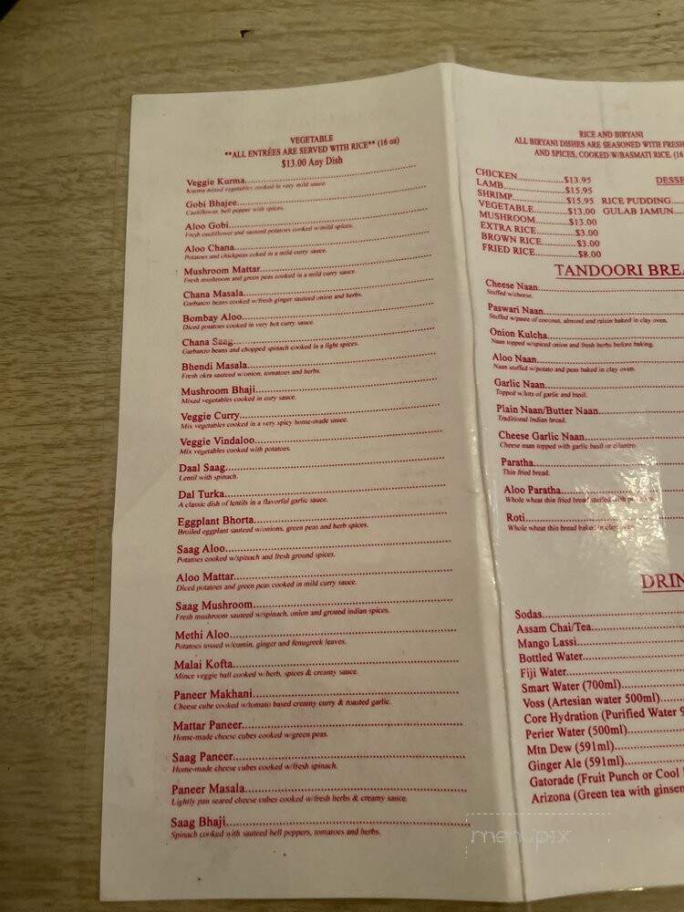 Assam Indian Kitchen - San Fernando Valley, CA menu_pic