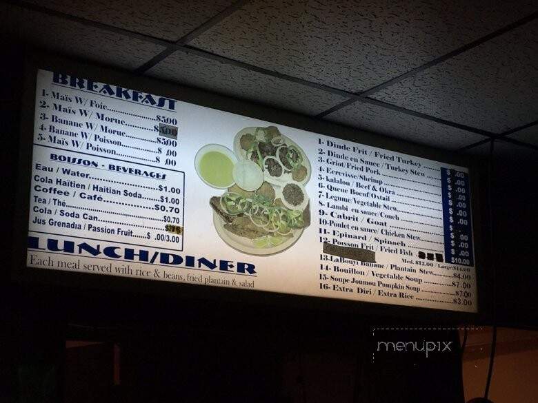 Au Bon Gout Restaurant - North Miami, FL menu_pic