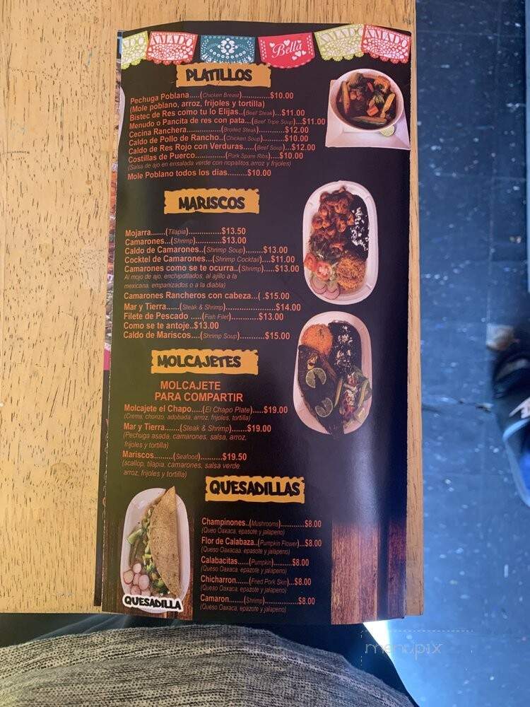 Ave Maria Taqueria - Reading, PA menu_pic