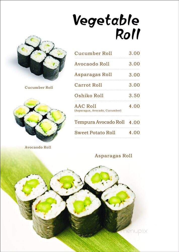 AYCE Sushi - East Lansing, MI menu_pic