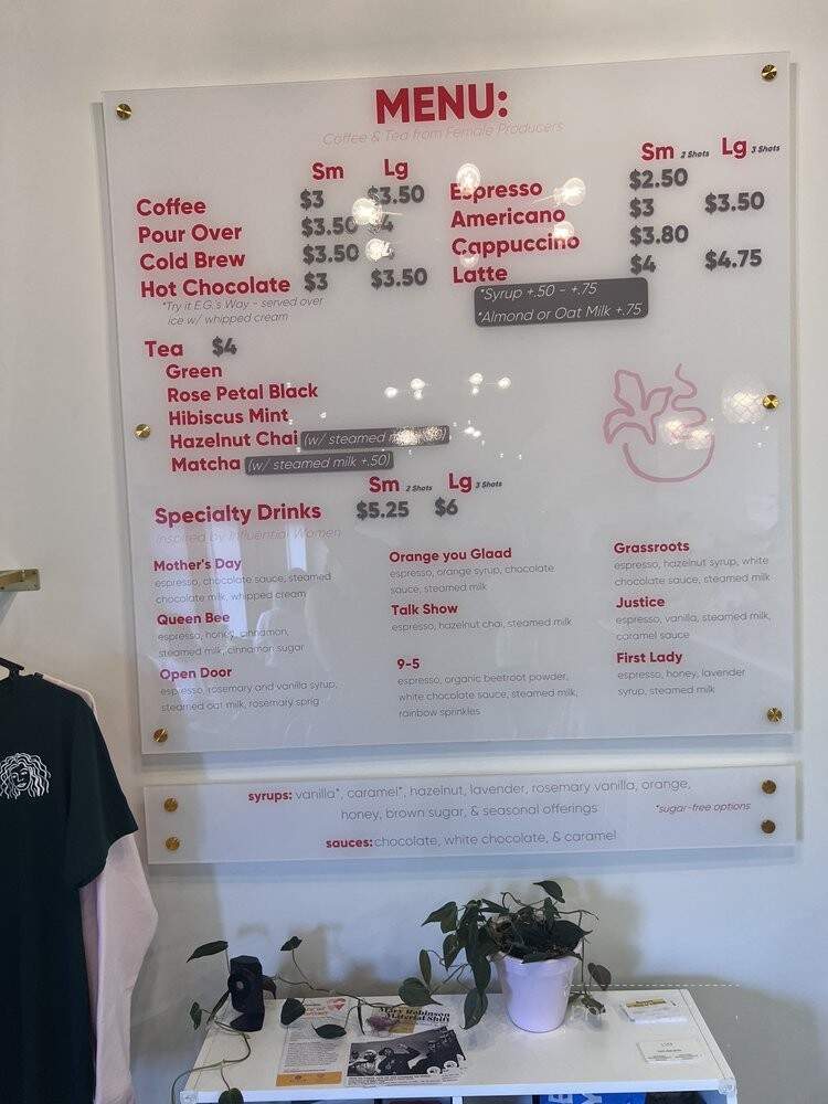 Azalea Coffee Bar - Columbia, SC menu_pic