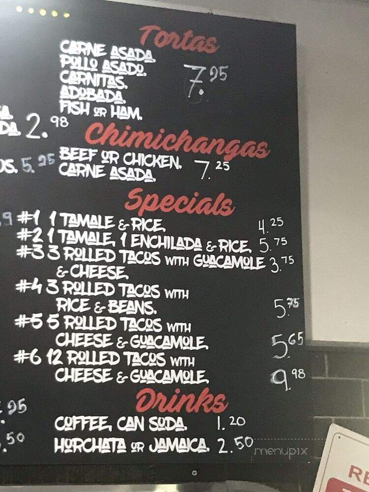 Azteca Taco Shop - San Diego, CA menu_pic