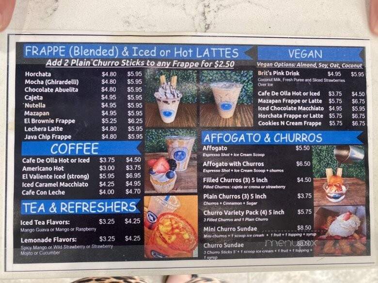 Azules Coffee - Corona, CA menu_pic