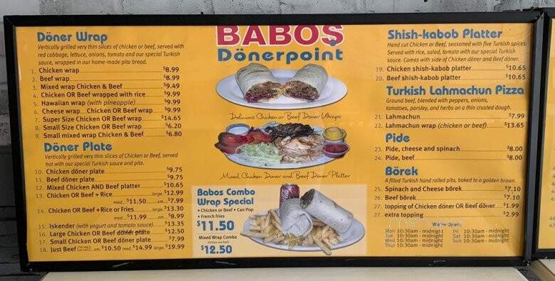 Babos Donerpoint - Toronto, ON