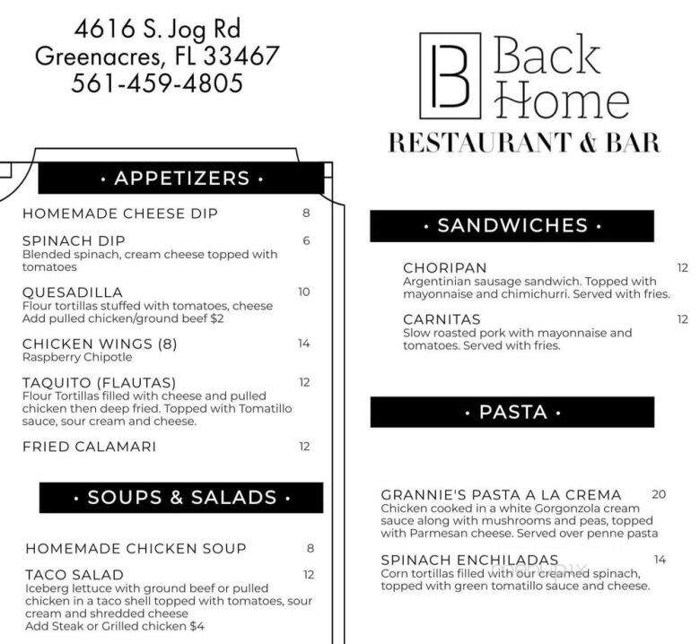 Back Home Restaurant & Bar - Lake Worth, FL