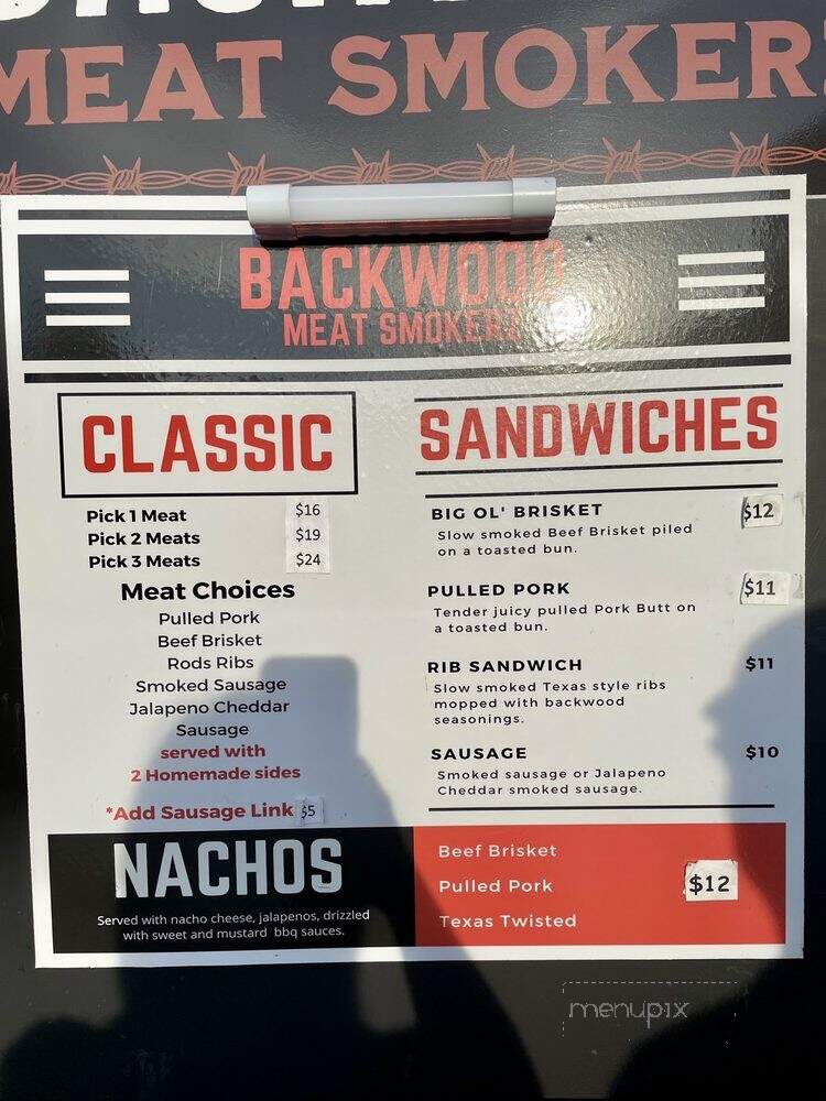 Backwood Meat Smokers - Jacksonville, FL menu_pic