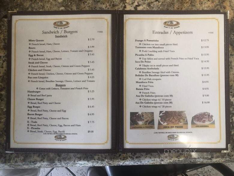 Bakery Cafe 2000 - Pompano Beach, FL menu_pic