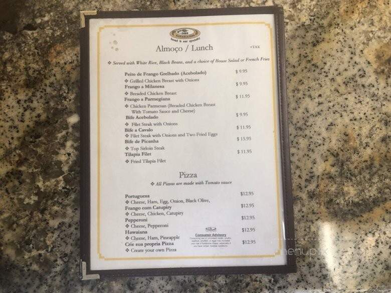 Bakery Cafe 2000 - Pompano Beach, FL menu_pic