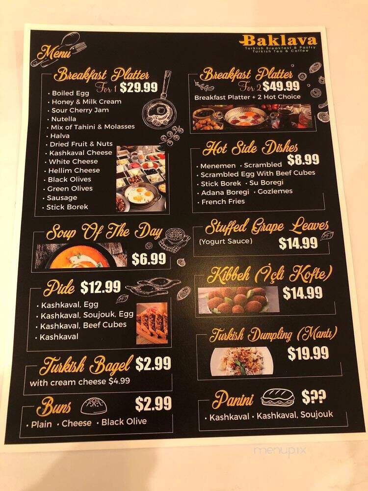 Baklavaa - Morristown, NJ menu_pic