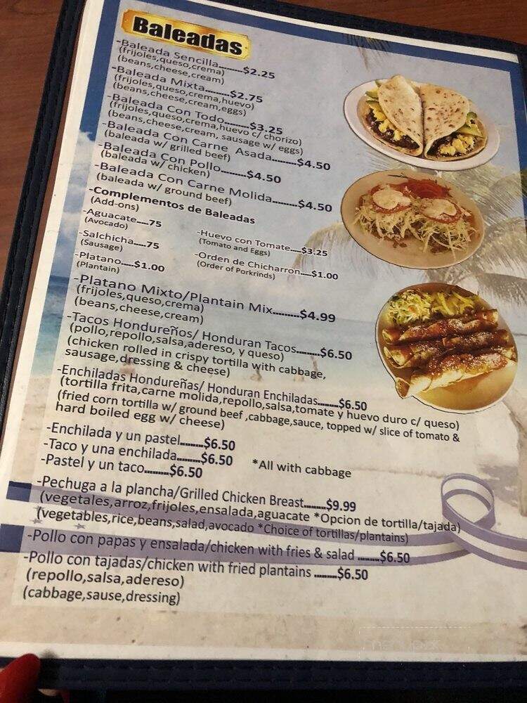 Baleadas By Lili's - Richardson, TX menu_pic