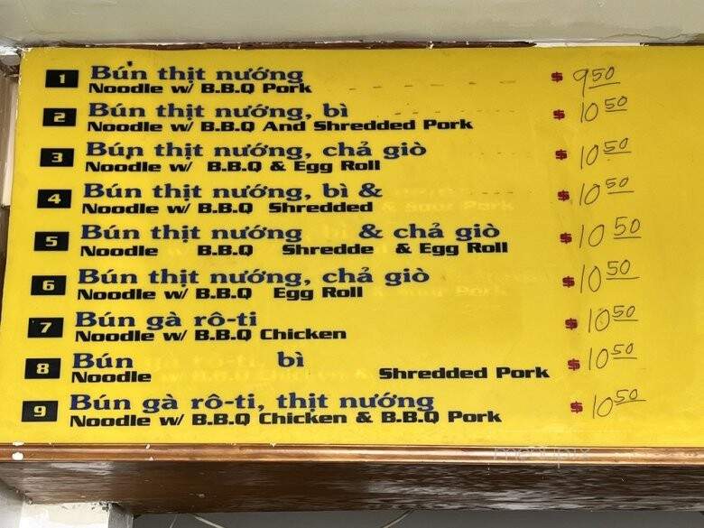 Bale French Sandwich Shop - San Diego, CA menu_pic
