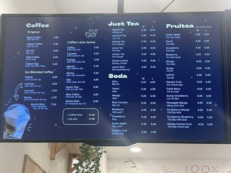 Bambi Boba and Coffee - Westminster, CA menu_pic
