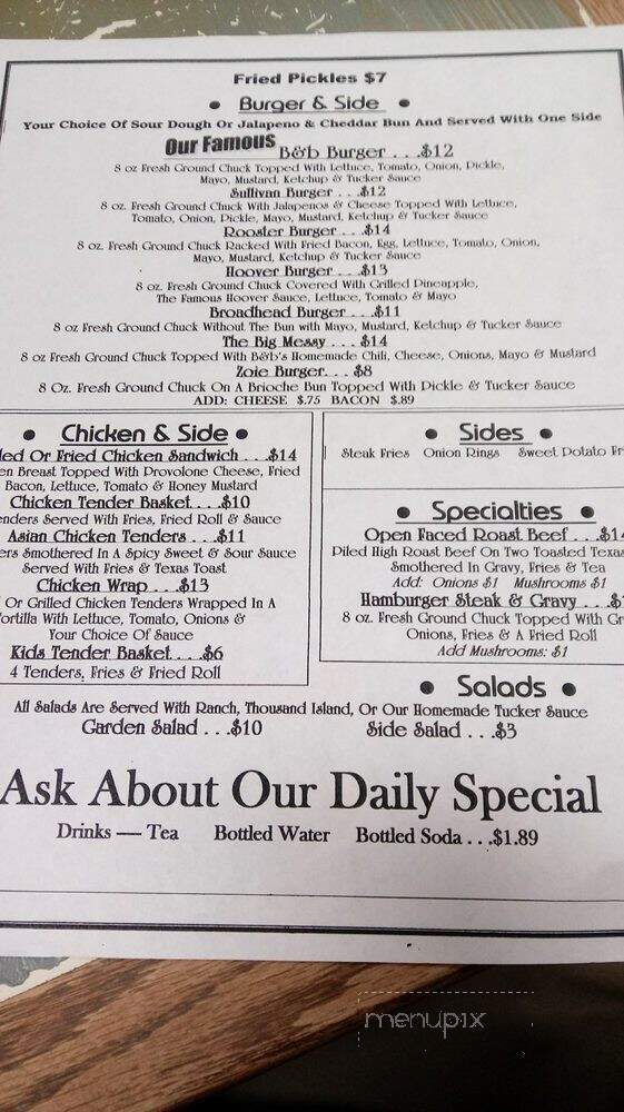 B&B Meat Market & Deli - Mendenhall, MS menu_pic