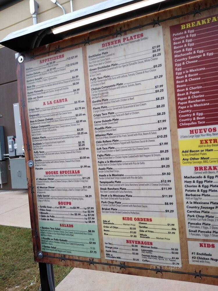 Bandera Rd Cafe - Helotes, TX menu_pic