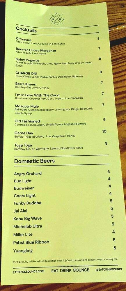B&H Bounce House - Orlando, FL menu_pic