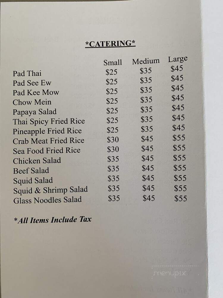 Bangkok Pai - Westminster, CA menu_pic